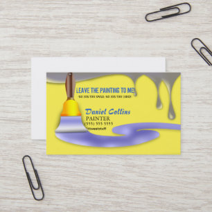 Paint Brush Painter Painting Business Card Visitenkarte