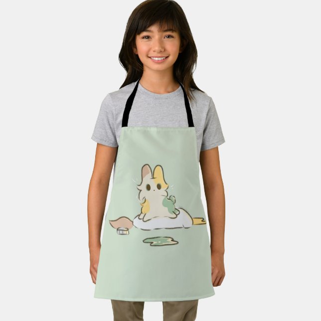 Paint bunny apron  schürze (Insitu)