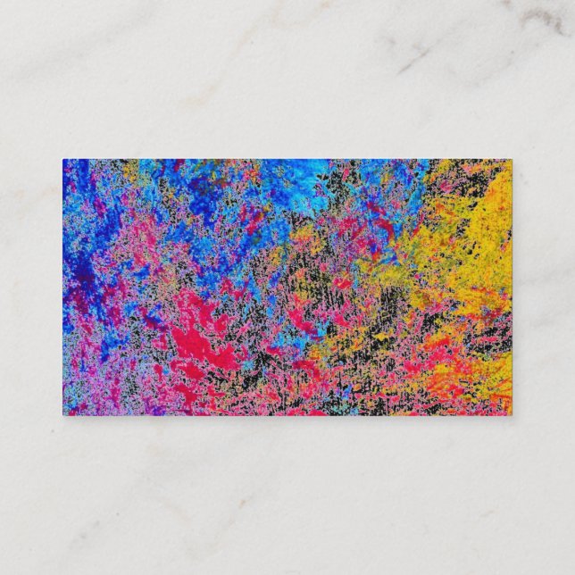Paint Business Card Visitenkarte (Rückseite)