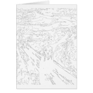 Paint by Numbers Card: Der Schrei