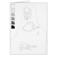 Paint by Numbers Card: Mona Lisa