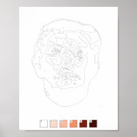 Paint by Numbers Poster: Donald Trump