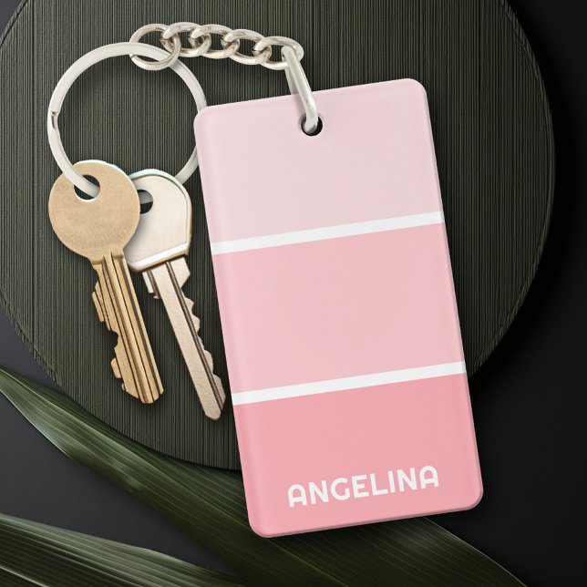 Paint Chip Strip - Modern Name Schlüsselanhänger (Personalized Keychain - add a monogram or name)