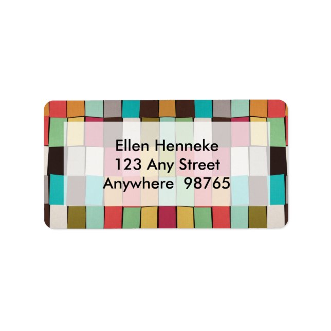 Paint Chips Sorbet Adressaufkleber (Vorne)