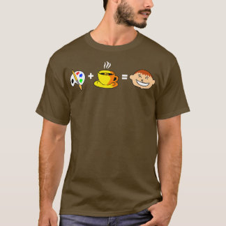 Paint Coffee Happy T-Shirt