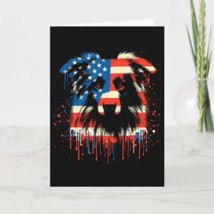 Paint Drip Australian Shepherd Amerikanische USA-F Karte
