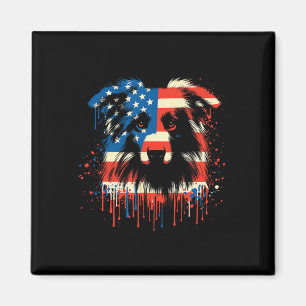 Paint Drip Australian Shepherd Amerikanische Usa-F Magnet