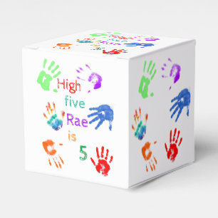 Paint Handdrucke Geburtstag mit Personalisiertem N Geschenkschachtel