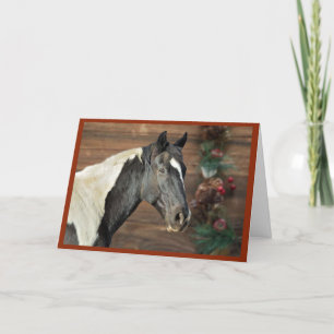 Paint Horse Frohen Festtage Card Dankeskarte