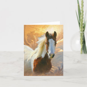 Paint Horse Gold Vielen Dank Karten