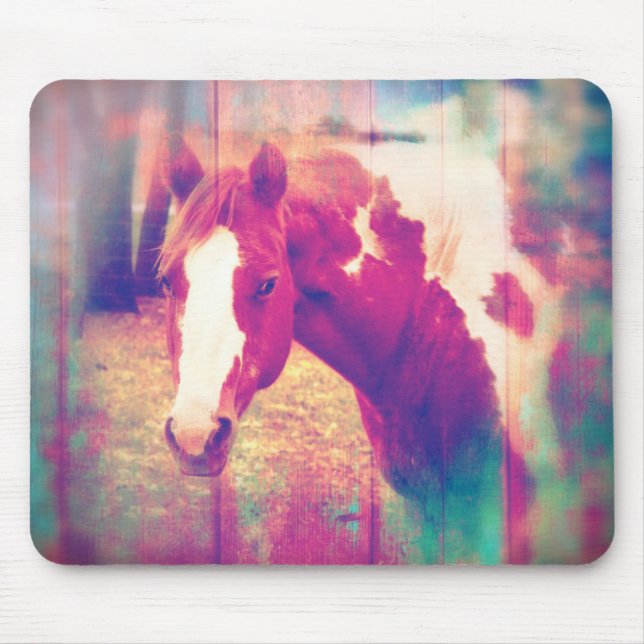 Paint Horse Grunge Mousepad (Vorne)