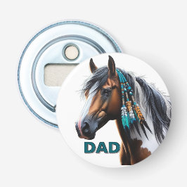 Paint Horse mit nativen Perlen Flaschenöffner