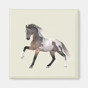 Paint Horse Running Magnet