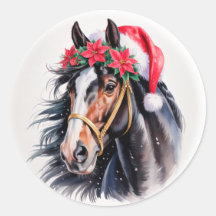 Paint Horse Weihnachtssticker