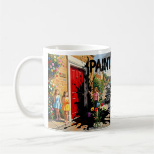 Paint It Black Emotional Contrast Art Becher Kaffeetasse