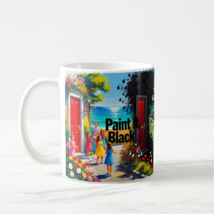 Paint It Black — Where Color Meets Darkness Tasse