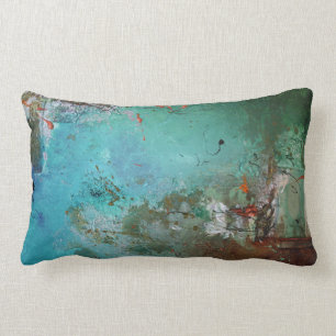 Paint it Blue Lumbar Kissen