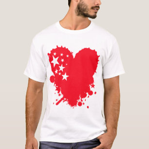 Paint Liebe Herz T-Shirt
