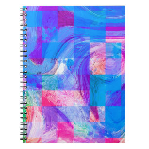 Paint like Graphic Illustration. Das schöne Farbgl Notizblock