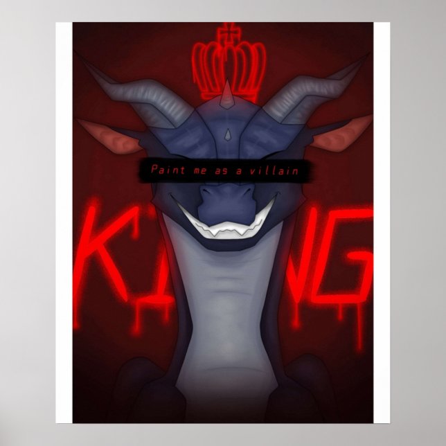 Paint me as a villain Darkstalker Wings of Fire Cl Poster (Vorne)