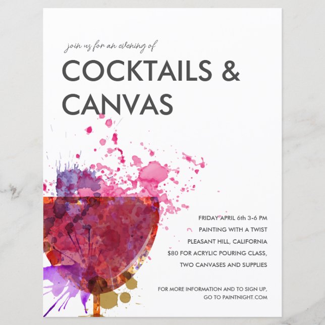 Paint Night Flyer (Vorderseite)