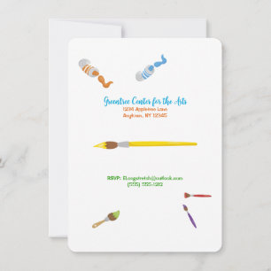 Paint Party for the Ladys Customizable Einladung