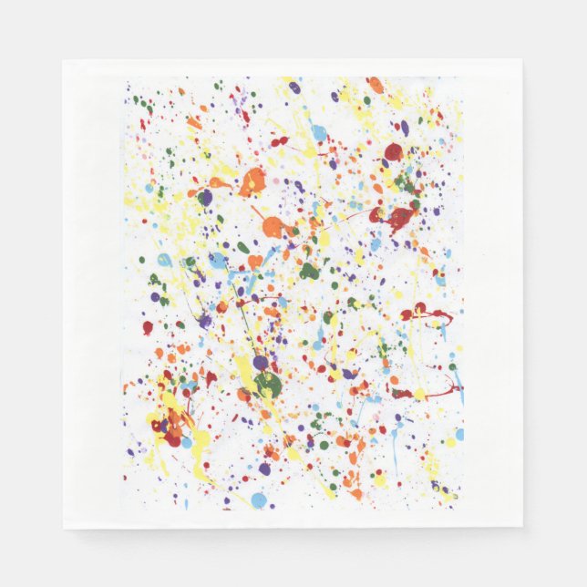 "Paint Party" Paper Napkins Serviette (Vorderseite)