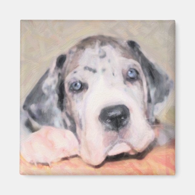 Paint: Puppy Dane Magnet (Vorne)