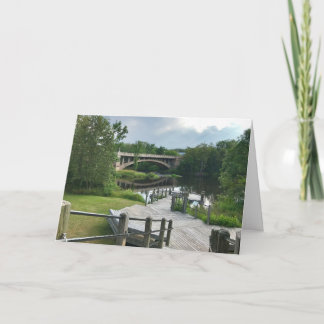 Paint River Boardwalk Blank Grußkarte Karte