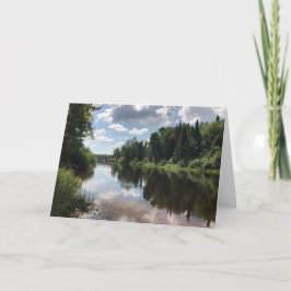 Paint River Michigan Blank Greeting Card Karte