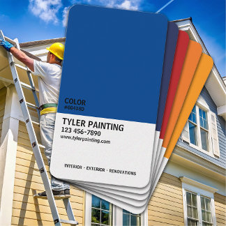 Paint Sample Painting Company Visitenkarte