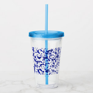 Paint Spatter Blue Acryltrinkbecher