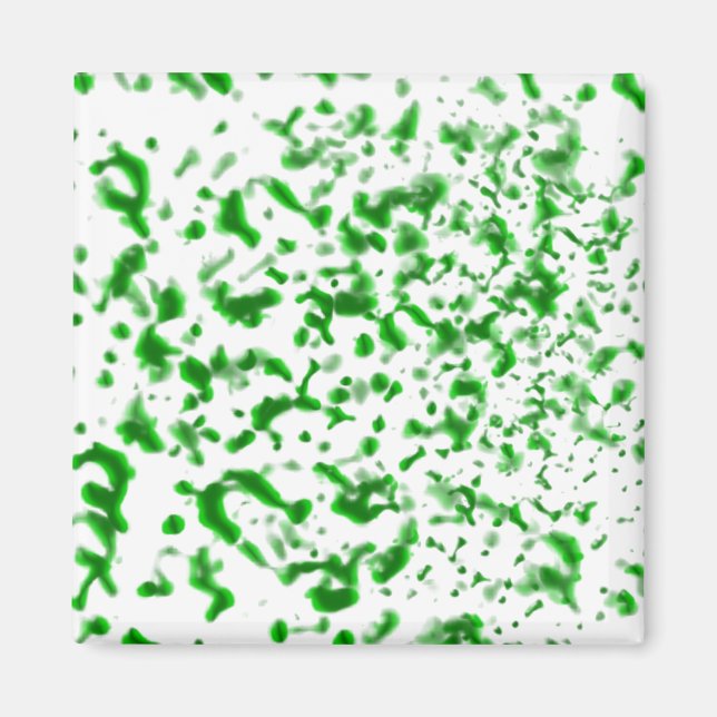 Paint Spatter Green Magnet (Vorne)