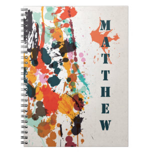 Paint Spatters Notebook Notizblock