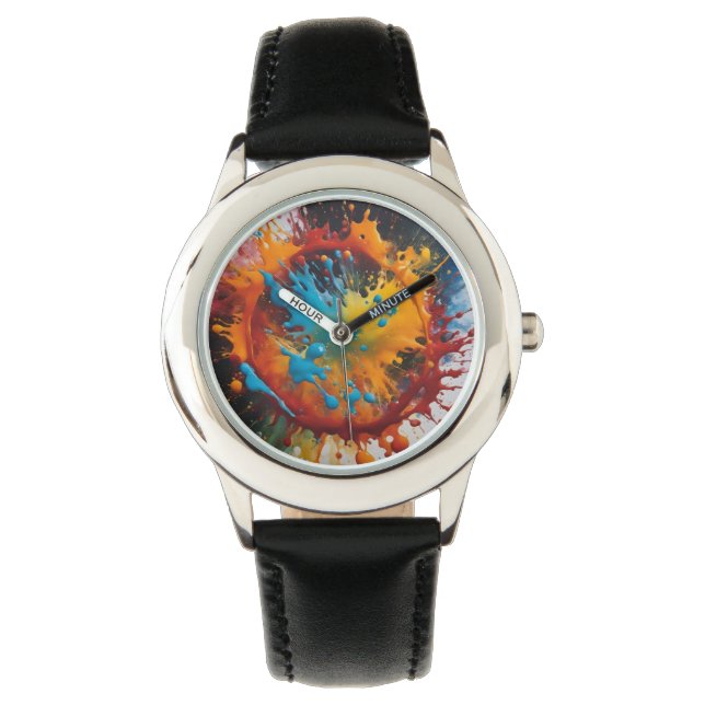 Paint splash armbanduhr (Vorderseite)