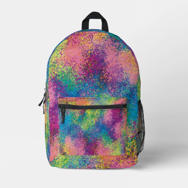Paint splash. bedruckter rucksack (Vorderseite)