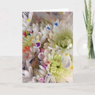 Paint Splash Blume Birthday Framework 7x5 Karte