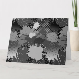 Paint Splash Muster 2 Dankeskarte