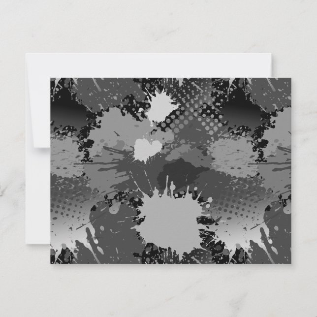 Paint Splash Muster 2 Mitteilungskarte (Vorderseite)