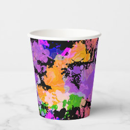 Paint Splash Spritzer Print Pappbecher
