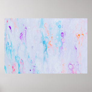 Paint splashes poster