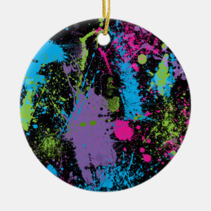 Paint Splater Keramik Ornament