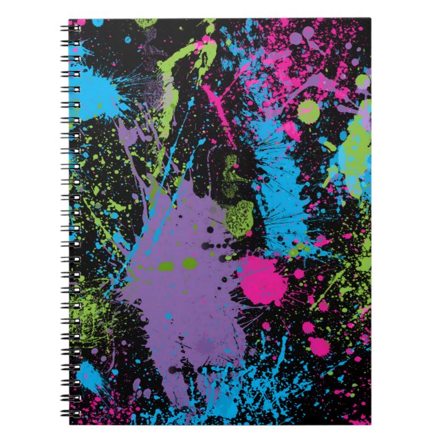 Paint Splater Notizblock (Vorderseite)