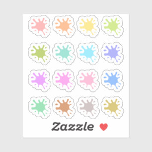 Paint Splats Date deckt den Art Lehrer Bujo Planer Aufkleber