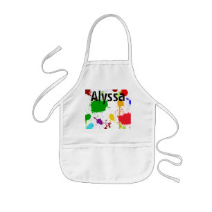 Paint Splats Personalisiert Kid's Schürze