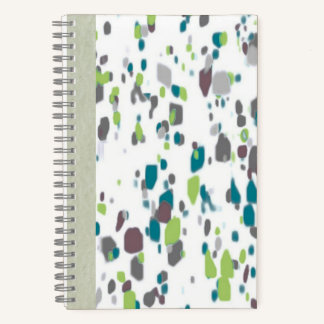Paint Splatter Journal – Green, Blue & Purple Art Notizbuch