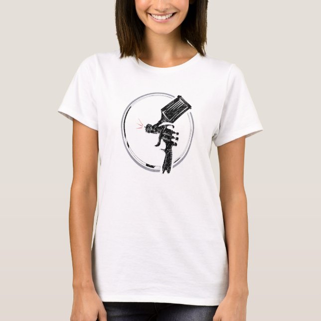 Paint Spray Gun Car Auto Body Reparatur gestört De T-Shirt (Vorderseite)