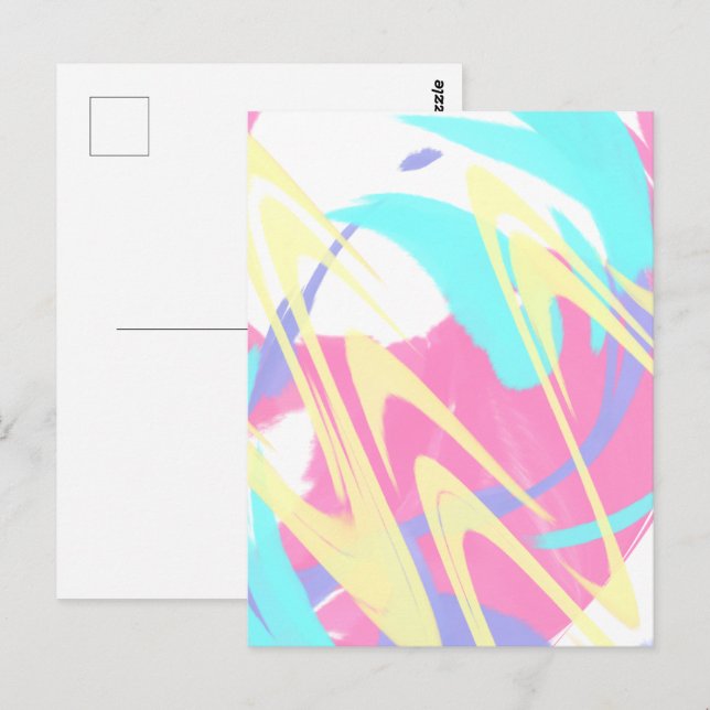 Paint Spritzer Abstrakt Art Postkarte (Vorne/Hinten)