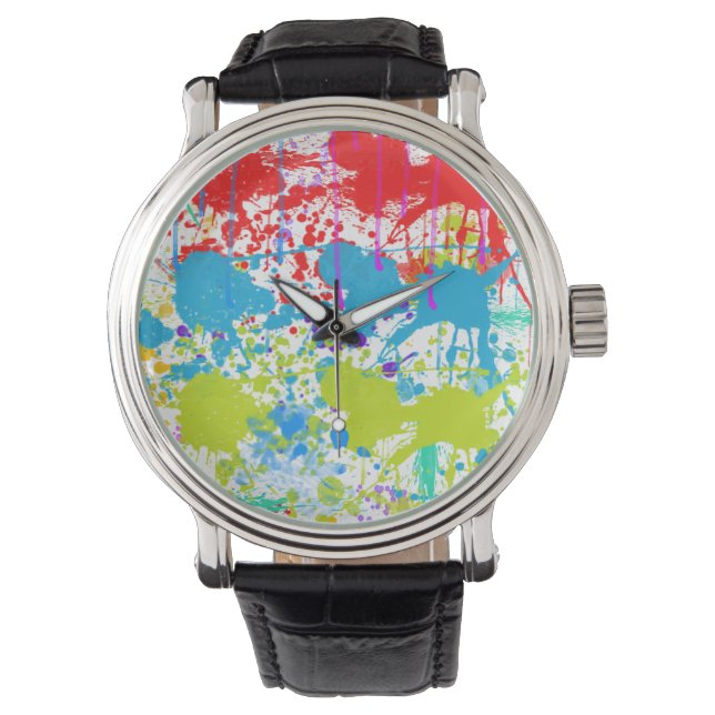 Paint Spritzer Armbanduhr