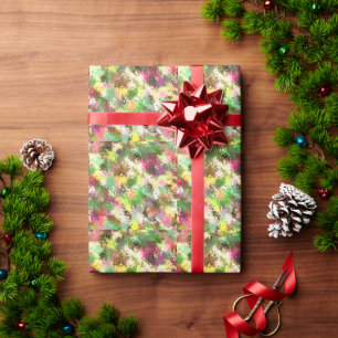 Paint Spritzer Autumn Color Blätter Abstrakt Geschenkpapier